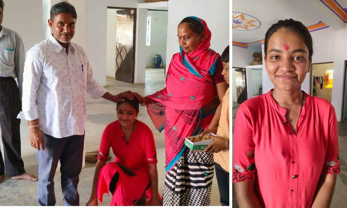 12वीं में मजदूर किसान की बेटी ने 96 प्रतिशत अंकों के साथ टॉप टेन की सूची में बनाई जगह